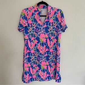 Lulu B Bright Floral/Geometric Dress